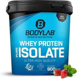 Bodylab24 Whey Protein Isolat Erdbeere 900 g Pulver – Bild 1 von 4