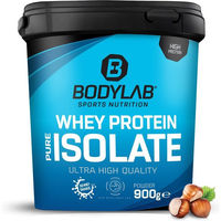 Produktbild von Bodylab24 Whey Protein Isolat Haselnuss 900 g zuckerfrei laktosefrei ohne Zusatzstoffe