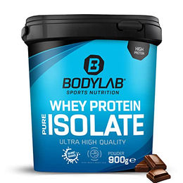 Bodylab24 Whey Protein Isolat Schokolade 900g Eiweißpulver ohne Zusatzstoffe – Bild 1 von 1