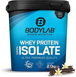 Bodylab24 Whey Protein Isolat Vanille laktosefrei und zuckerfrei 900 g Pulver – Bild 1 von 4