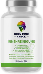 BodyMindCheck Innenreinigung Stoffwechselunterstützung Vegan Kapseln 150 Stück – Bild 1 von 7