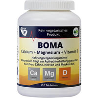 Produktbild von Boma Calcium Magnesium Vitamin D Tabletten 120 Stück für Erwachsene