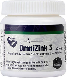 Boma OmniZink 3 Tabletten mit 20 mg Zink für Erwachsene 60 Stück – Bild 1 von 2