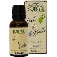 Produktbild von BONAVAL Lacti & Bacti Probiotische Basiskulturen Tropfen für Erwachsene, Kinder sowie Schwangere und Stillende