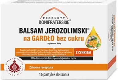 BONI FRATRES PHARMAC Jerusalem Balsam Kräuter-Komplex zuckerfreie Pasten 16 Stück – Bild 1 von 1