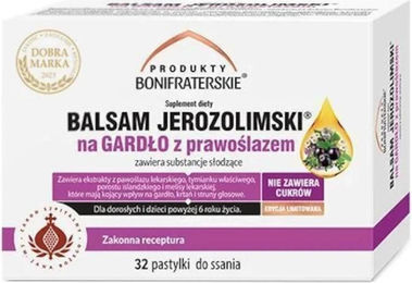 Boni Fratres Pharmac Jerusalem Balsam zuckerfreie Lutschtabletten mit Eibisch 32 Stück – Bild 1 von 1