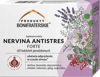Bonifraterskie Nervina Antistres Forte Zitronenmelisse Tabletten 60 Stück – Bild 1 von 1