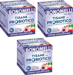 Bonomelli Kräutertee mit Probiotika, Echinacea und Acerola, 3 Packungen à 10 Filter – Bild 1 von 1
