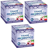 Produktbild von Bonomelli Kräutertee mit Probiotika, Echinacea und Acerola, 3 Packungen à 10 Filter