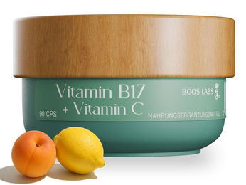 BOOS LABS Vitamin B17 und Vitamin C 1500 mg, 90 vegane Kapseln, hochdosiert, glutenfrei – Bild 1 von 5