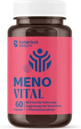 Botanical Health Meno Vital Kapseln mit Traubenkernextrakt, Rotklee und Rhabarbar Extrakt, 60 vegane Kapseln, glutenfrei und laktosefrei – Bild 1 von 4