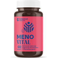 Produktbild von Botanical Health Meno Vital Kapseln mit Traubenkernextrakt, Rotklee und Rhabarbar Extrakt, 60 vegane Kapseln, glutenfrei und laktosefrei