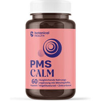 Produktbild von Botanical Health PMS Calm Mönchspfeffer und Angelikawurzel mit Vitaminen – 60 vegane Kapseln