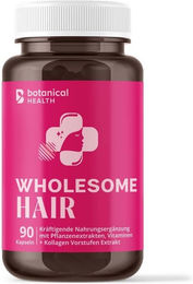 Botanical Health WHOLESOME HAIR Kapseln mit Zink, Biotin und Selen für Frauen, vegan, glutenfrei und laktosefrei – Bild 1 von 4