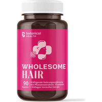 Produktbild von Botanical Health WHOLESOME HAIR Kapseln mit Zink, Biotin und Selen für Frauen, vegan, glutenfrei und laktosefrei