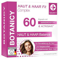 Produktbild von Botanicy Haut und Haar Fit Complex Vitalstoffkomplex mit Zink, Biotin, Selen und Kräuter-Komplex für Männer und Frauen, 60 Kapseln