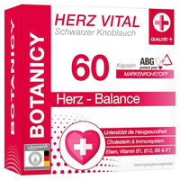Produktbild von Botanicy Herz Vital Schwarzer Knoblauch Kapseln vegan 60 Stück