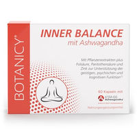 Produktbild von Botanicy Inner Balance Vegan Kapseln mit Ashwagandha 60 Stück