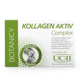 Botanicy Kollagen Aktiv Complex mit UC-II Kollagen Typ II Kapseln ohne Zusatzstoffe 30 Stück – Bild 1 von 2