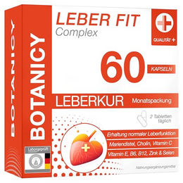 BOTANICY Leber Fit Complex Vegan 60 Kapseln – Bild 1 von 2