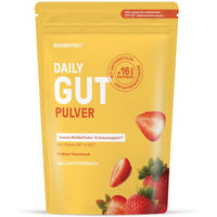 Produktbild von BRAINEFFECT Daily Gut Erdbeere Probiotika Pulver mit 12 Mrd. Bakterienkulturen 240g