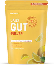 BRAINEFFECT Daily Gut Zitrone Probiotika Pulver mit 12 Mrd. Bakterienkulturen 240g – Bild 1 von 1