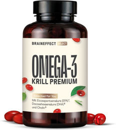 BRAINEFFECT Omega-3 Kapseln mit Krill-Öl, EPA & DHA, 60 Stück – Bild 1 von 1