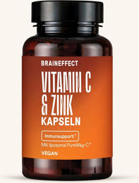 BRAINEFFECT Vitamin C & Zink Kapseln liposomal 60 Stück – Bild 1 von 4