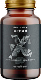 BrainMax Reishi-Extrakt mit 50% Polysacchariden und 20% Beta-1,3/1,6-D-Glucanen 500 mg 100 vegane Kapseln – Bild 1 von 1