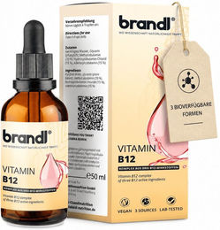 brandl B12 Vitamin Tropfen vegan ohne Zusatzstoffe – Bild 1 von 3
