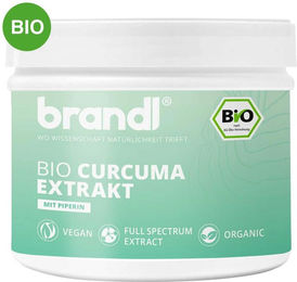 Brandl Bio Curcuma Extrakt Kapseln mit Curcumin vegan 120 Stück – Bild 1 von 2