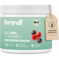 Produktbild von brandl BIO OPC Traubenkernextrakt mit Vitamin C aus Acerola Kapseln vegan und ohne Zusatzstoffe 120 Stück