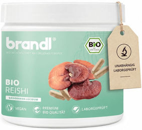 brandl Bio Reishi Vitalpilz Kapseln vegan ohne Zusatzstoffe – Bild 1 von 3