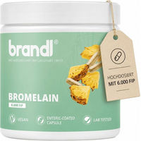 Produktbild von brandl Bromelain hochdosiert vegan Kapseln 120 Stück ohne Zusatzstoffe