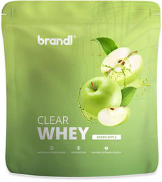 brandl Clear Whey Isolat Protein Pulver Green Apple 800 g laktosearm und zuckerarm – Bild 1 von 4