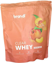 brandl Clear Whey Isolat Protein Pulver Natural Peach 800 g laktosearm und zuckerarm – Bild 1 von 5