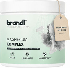 brandl Magnesium-Komplex Citrat Malat Bisglycinat vegan Kapseln für Sportler – Bild 1 von 2