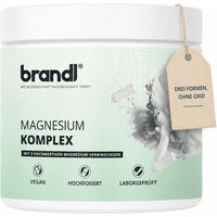 Produktbild von brandl Magnesium-Komplex Citrat Malat Bisglycinat vegan Kapseln für Sportler