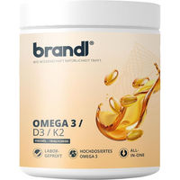 Produktbild von Brandl Omega-3 Vitamin D3 K2 Premium Kapseln vegan 240 Stück
