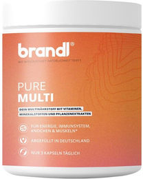 Brandl Pure Multi Multivitamin Kapseln vegan ohne Zusatzstoffe für Sportler – Bild 1 von 3