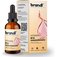 Produktbild von Brandl Vitamin B12 Tropfen hochdosiert mit 3 Aktivformen vegan 50 ml