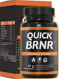 BRNR Quick 6in1 Schnelle Formel mit Garcinia Cambogia und Zink Kapseln vegan 120 Stück – Bild 1 von 6