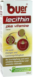 Buer Lecithin Plus Vitamine pflanzlicher Ursprung flüssig 750 ml – Bild 1 von 3