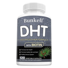 Bunkell Biotin-Komplex mit DHT Blocker Kapseln für Haare Haut und Nägel Unisex 120 Kapseln – Bild 1 von 4