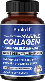 Bunkell Marine Collagen 2400mg Kapseln 120 Stück – Bild 1 von 4
