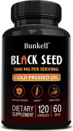 Bunkell Schwarzkümmelöl 1500 mg Kapseln 120 Stück – Bild 1 von 4
