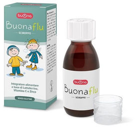Buonaflu Sirup mit Ascorbinsäure Gluconat für Säuglinge und Kinder glutenfrei 100 ml – Bild 1 von 1