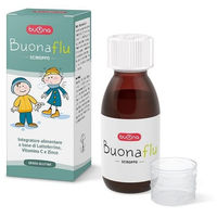 Produktbild von Buonaflu Sirup mit Ascorbinsäure Gluconat für Säuglinge und Kinder glutenfrei 100 ml