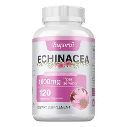 Buporai Echinacea 1000 mg Nahrungsergänzungsmittel 120 Kapseln – Bild 1 von 3