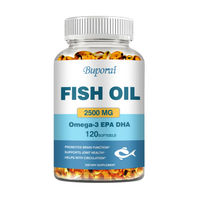 Produktbild von Buporai Fish Oil 2500 mg Nahrungsergänzungsmittel 120 Weichkapseln für Erwachsene